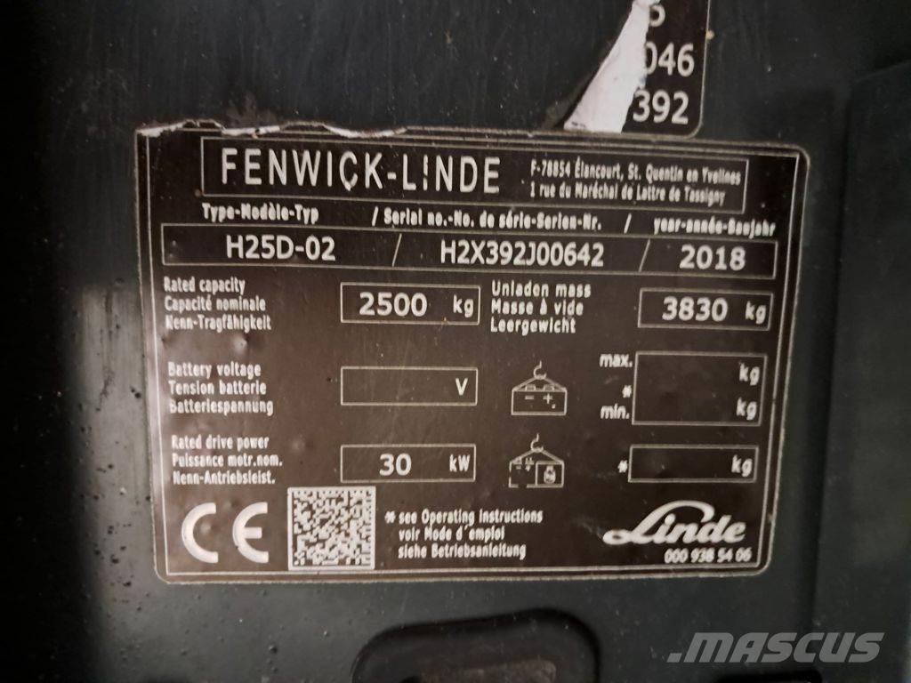Linde H25D-02 Diesel Stapler