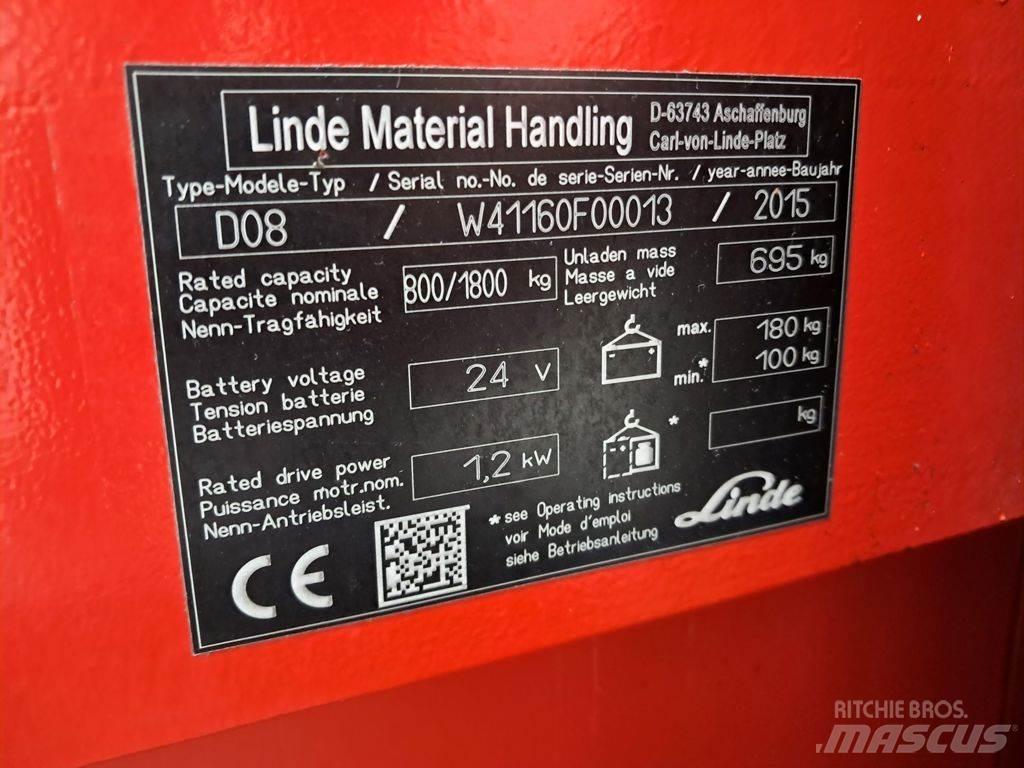 Linde D08 Deichselstapler