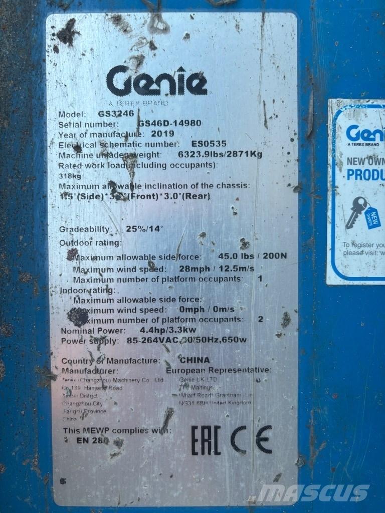 Genie GS 3246 Scheren-Arbeitsbühnen