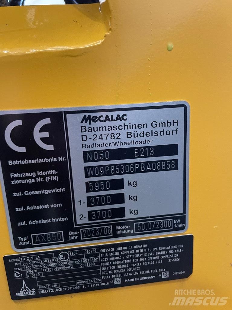 Mecalac AX 850 Radlader