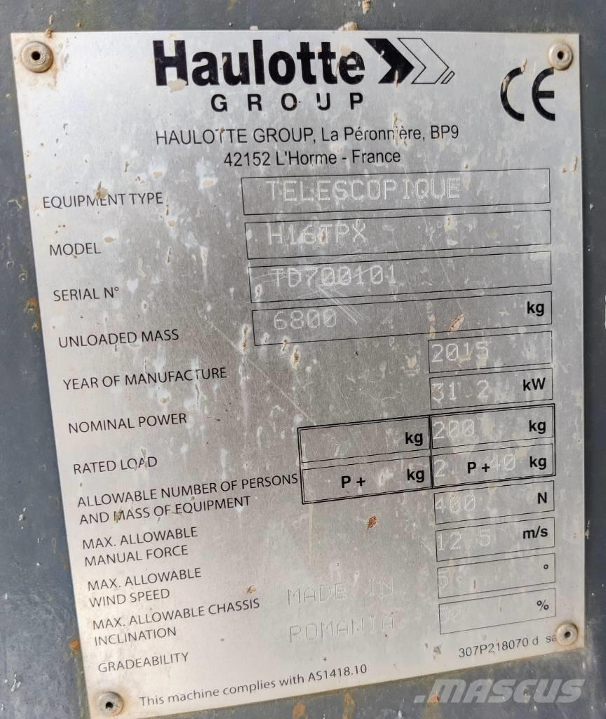 Haulotte H 16 TPX Teleskopbühnen