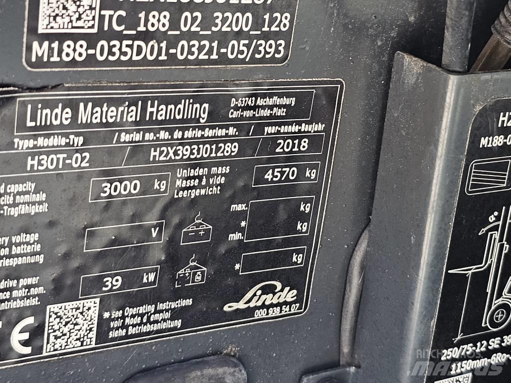 Linde H30T-02 Gas Stapler