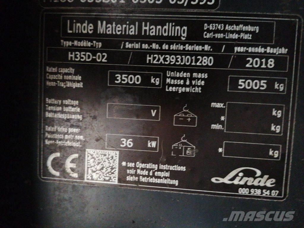 Linde H35D-02 Diesel Stapler
