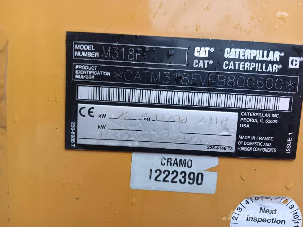 CAT M 318 F Mobilbagger