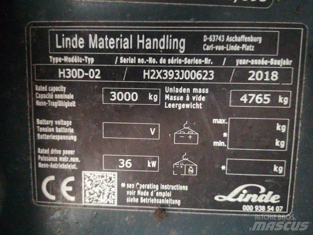 Linde H30D-02 Diesel Stapler
