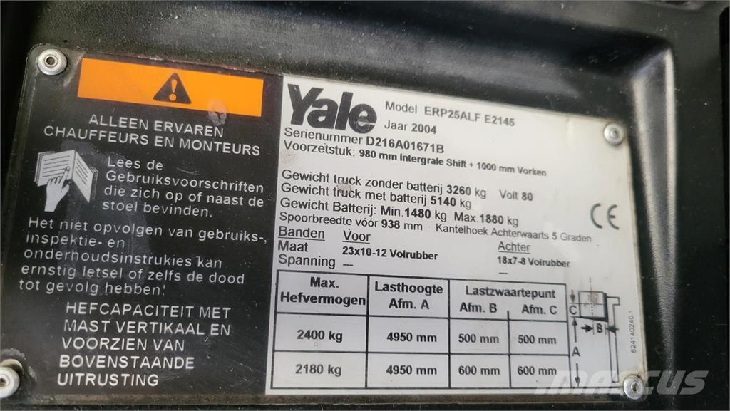 Yale ERP25ALF Elektro Stapler