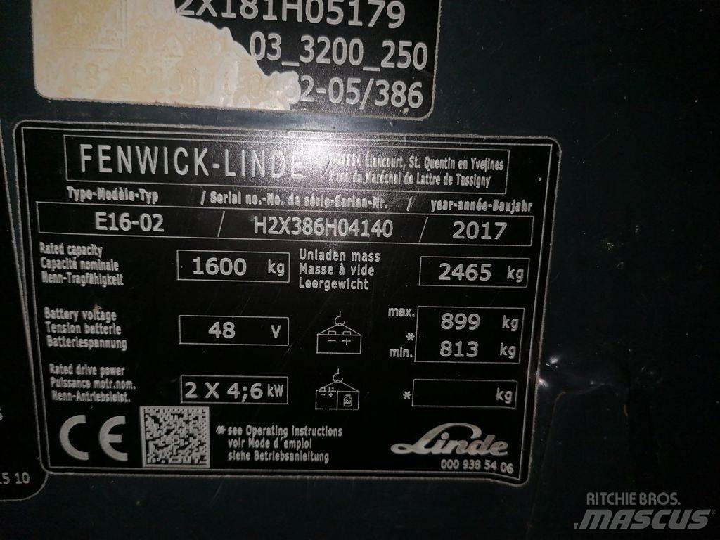 Linde E16-02 Elektro Stapler