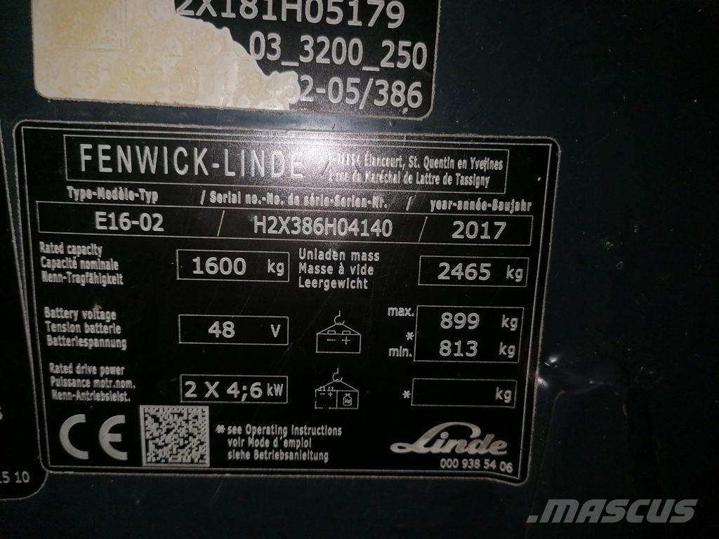 Linde E16-02 Elektro Stapler