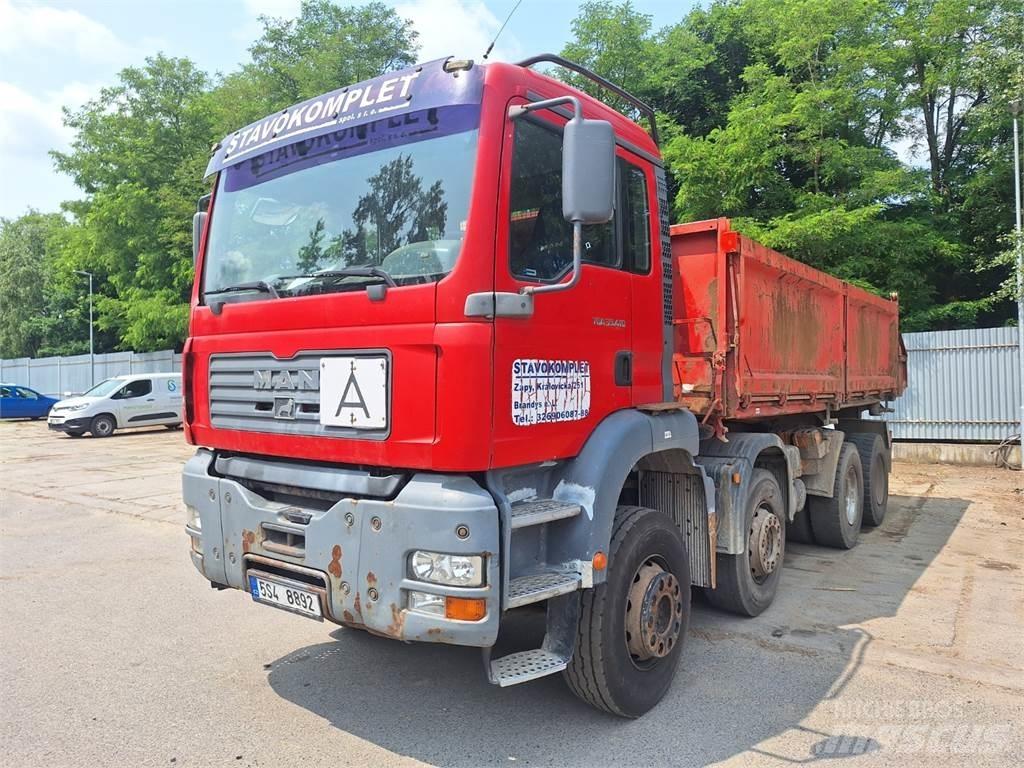 MAN TGA 35.410 8X4 Pritschenwagen/Pritschenwagen mit Seitenklappe