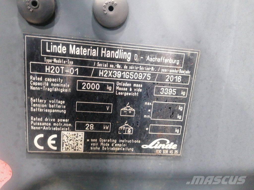 Linde H20T-01 Gas Stapler