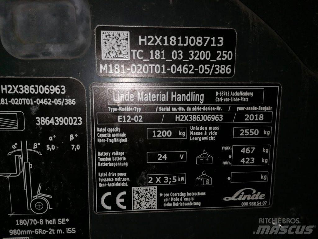 Linde E12-02 Elektro Stapler