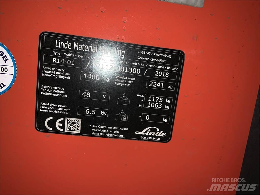 Linde R14 Schubmaststapler