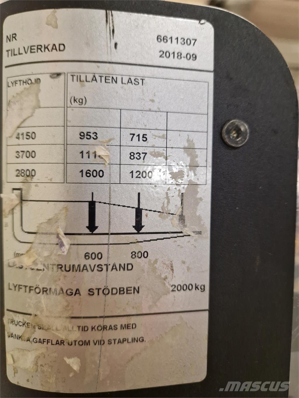 Toyota SPE160L Selbstfahrstapler