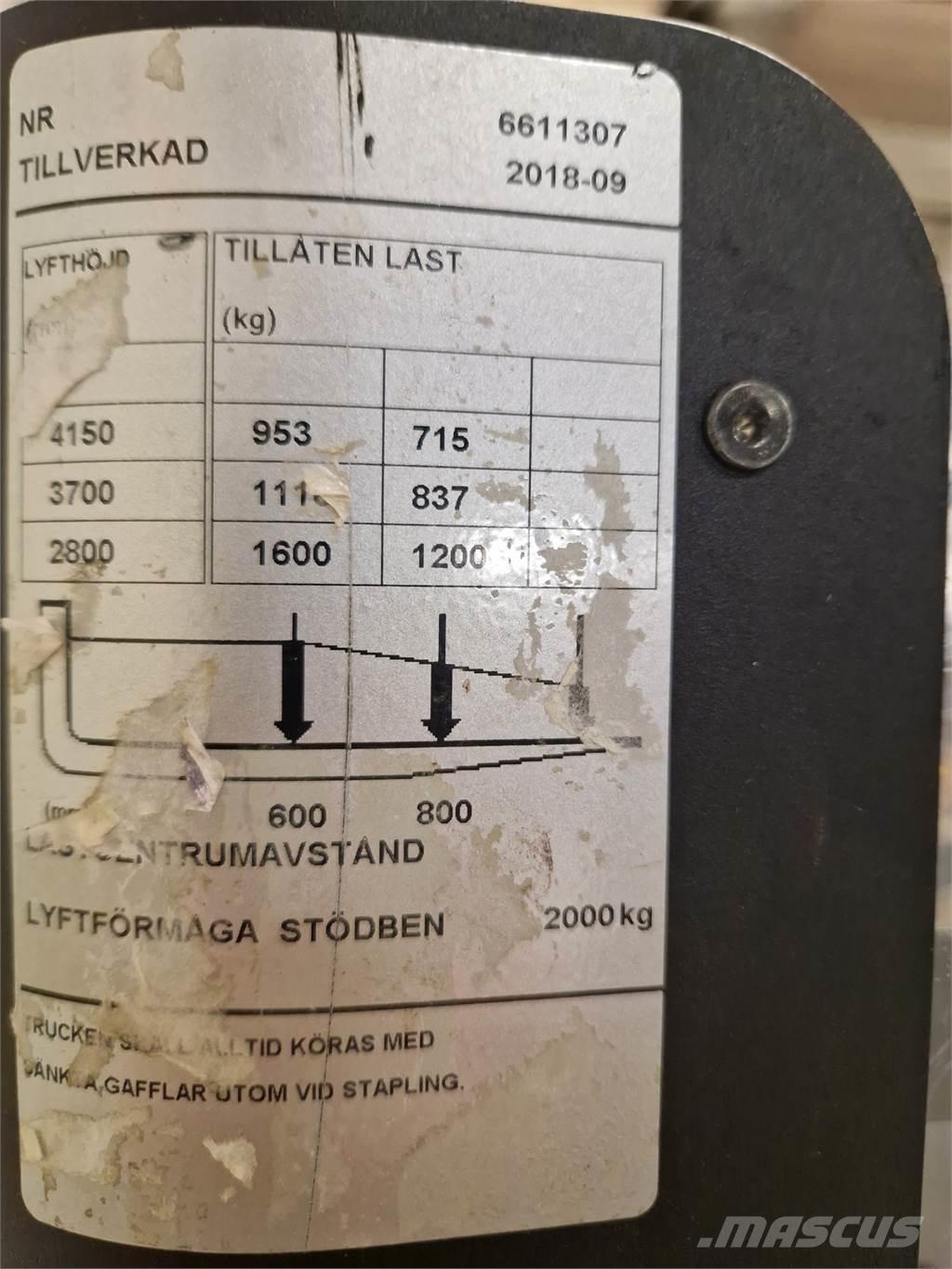 Toyota SPE160L Deichselstapler