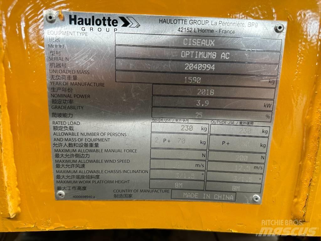 Haulotte OPTIMUM 8 Scheren-Arbeitsbühnen