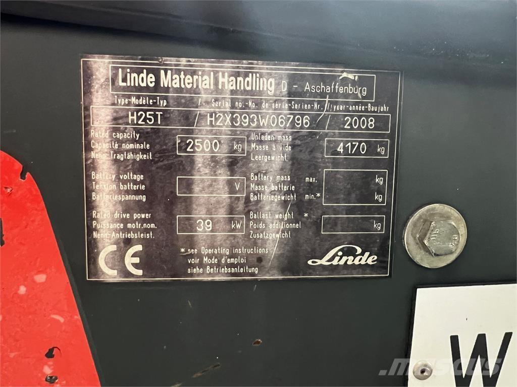 Linde H25T Gas Stapler