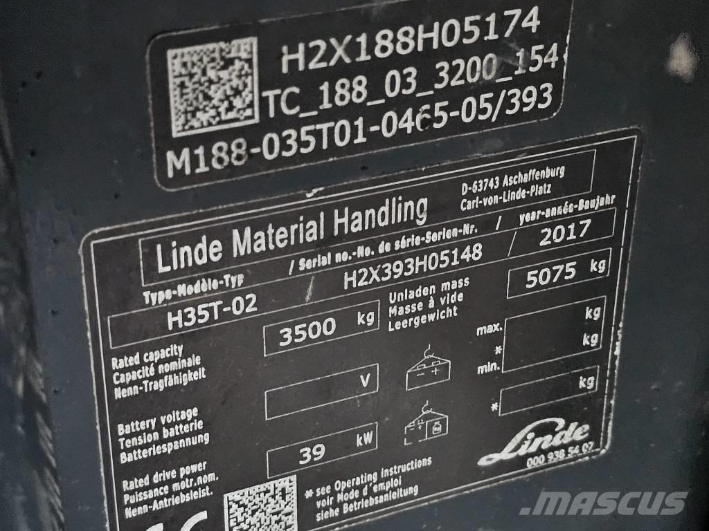 Linde H35T-02 Gas Stapler