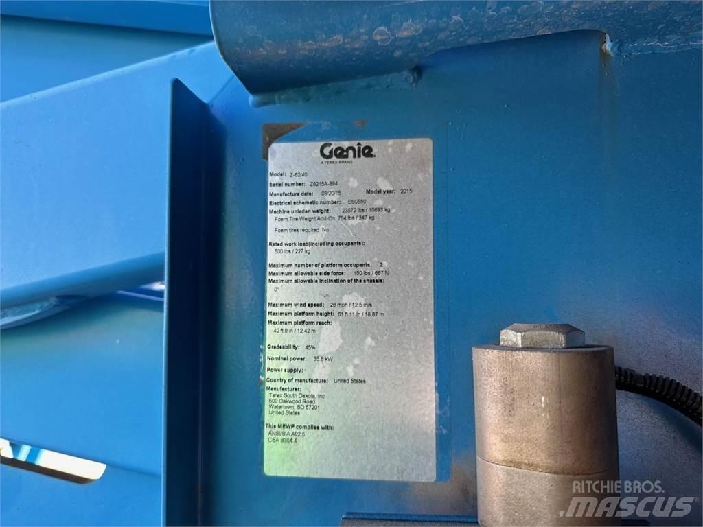 Genie Z62/40 Gelenkteleskoparbeitsbühnen