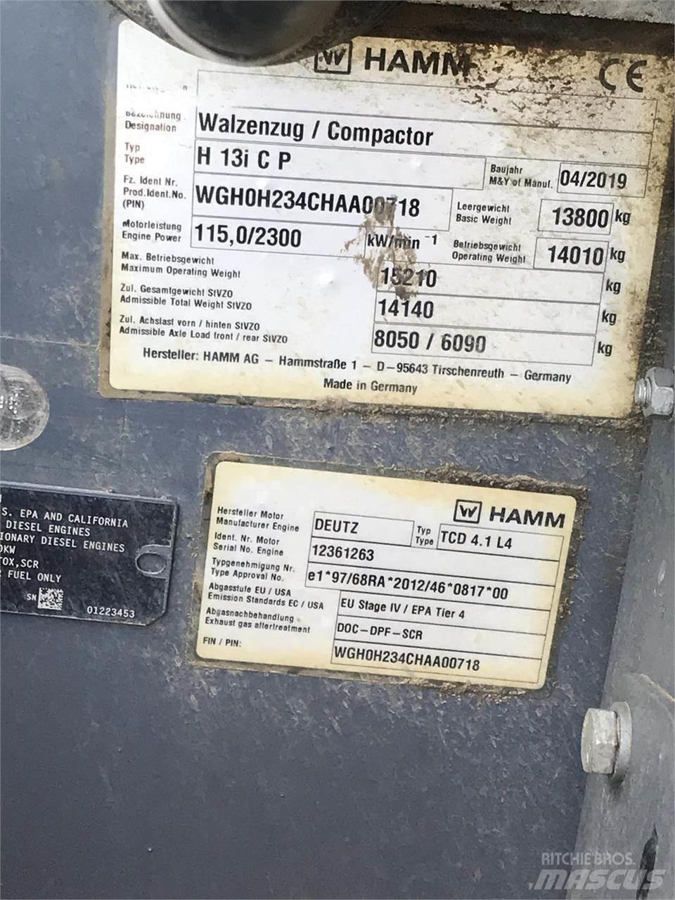 Hamm H13ICP Müllverdichter