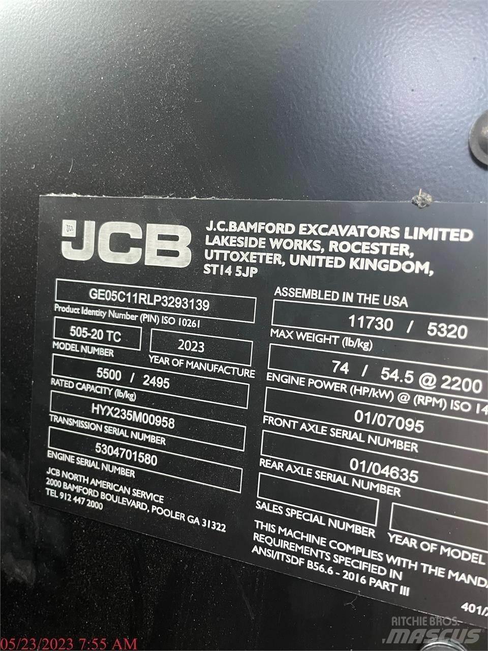 JCB 505-20TC Teleskoplader