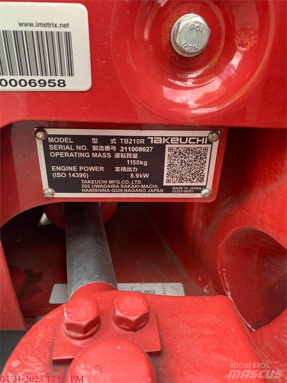 Takeuchi TB210R Minibagger < 7t