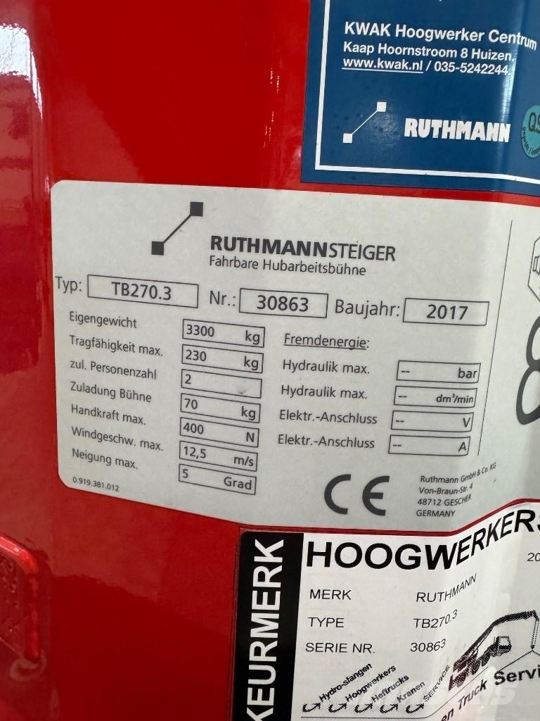Ruthmann TB 270 LKW-Arbeitsbühnen