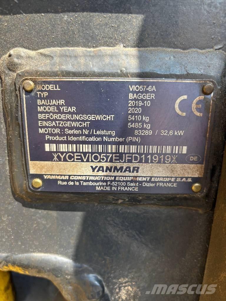Yanmar Vio 57 Minibagger < 7t
