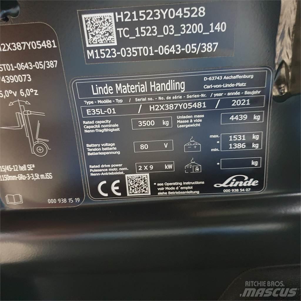 Linde E35L Elektro Stapler