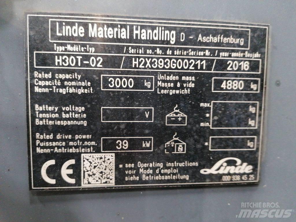 Linde H30T-02 Gas Stapler
