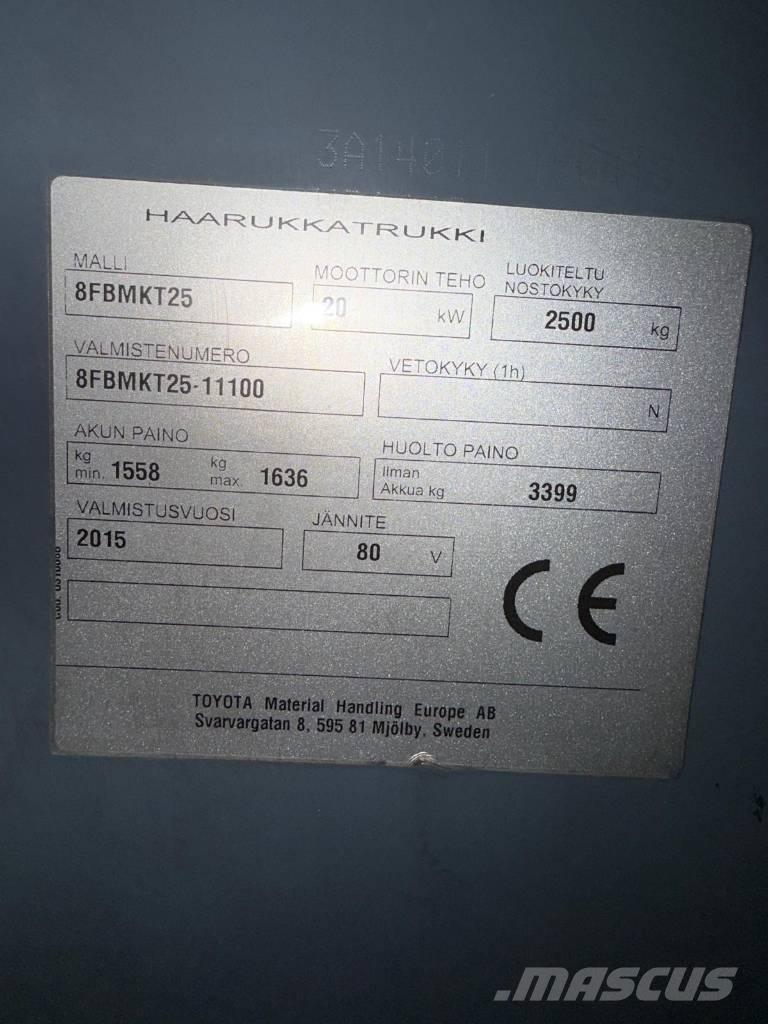 Toyota 8 FBMKT 25 Elektro Stapler