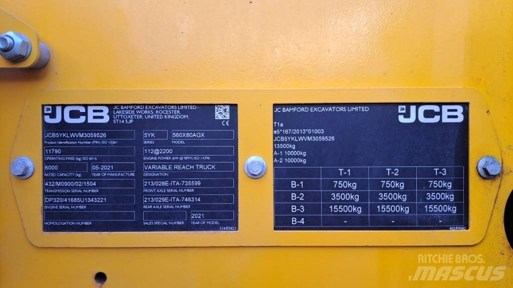 JCB 560-80 Agri Xtra Teleskoplader für Landwirtschaft