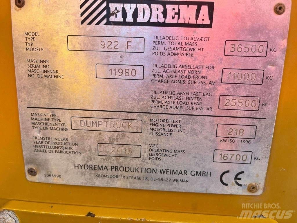 Hydrema 922 F Minidumper