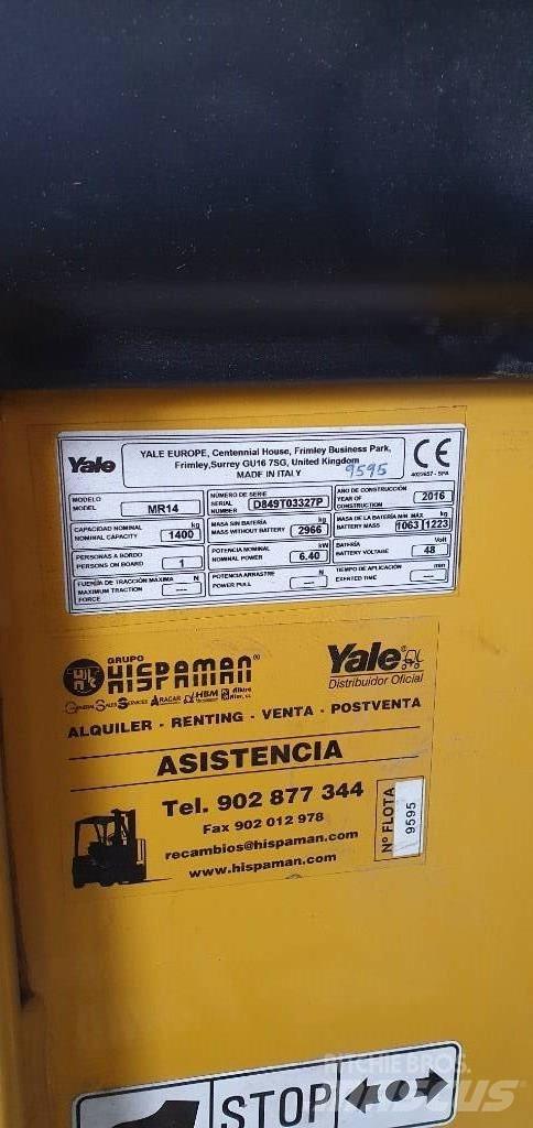 Yale MR14 Schubmaststapler