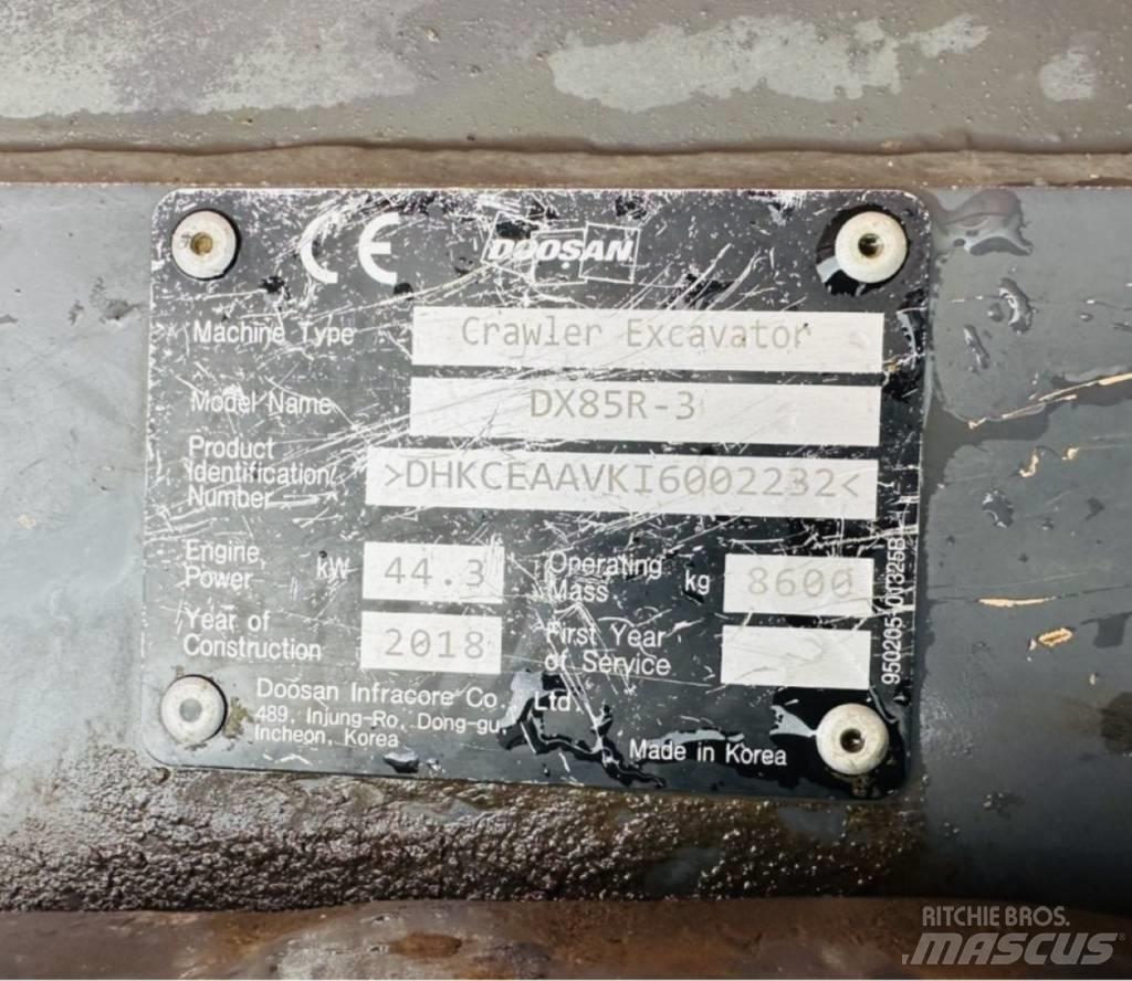 Doosan DX 85 R-3 Midibagger  7t - 12t