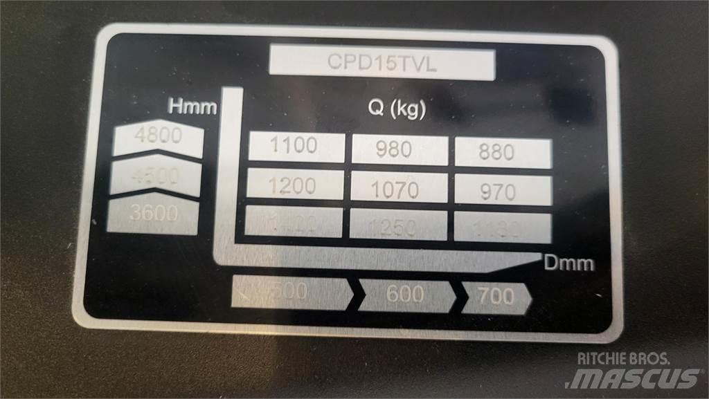  CPD15TVL T4800 Elektro Stapler