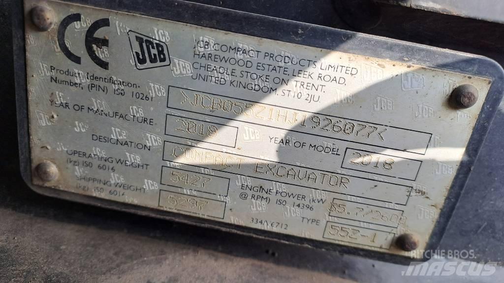 JCB 55Z-1 Minibagger < 7t