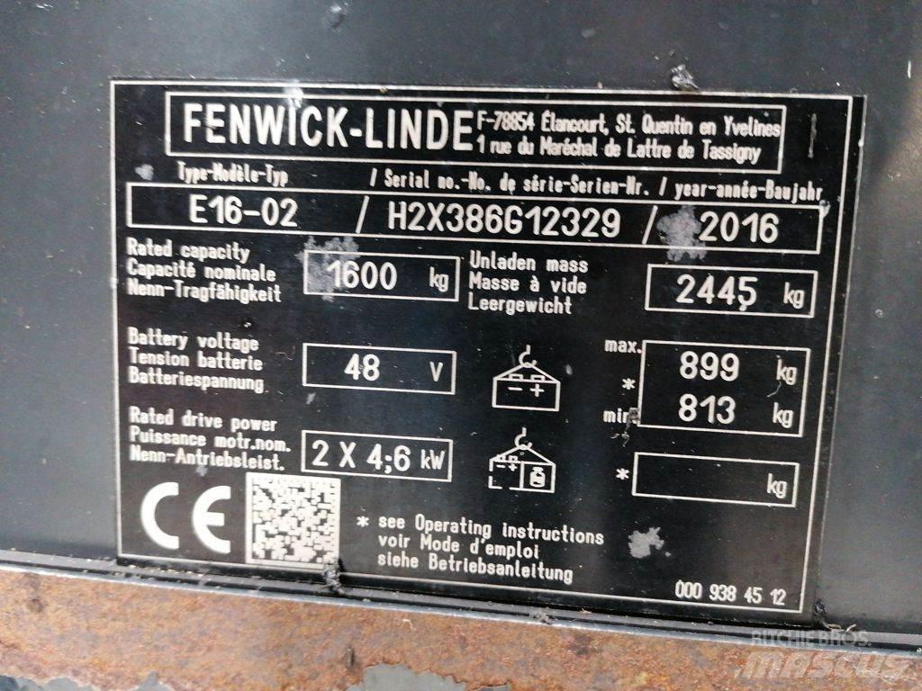 Linde E16-02 Elektro Stapler