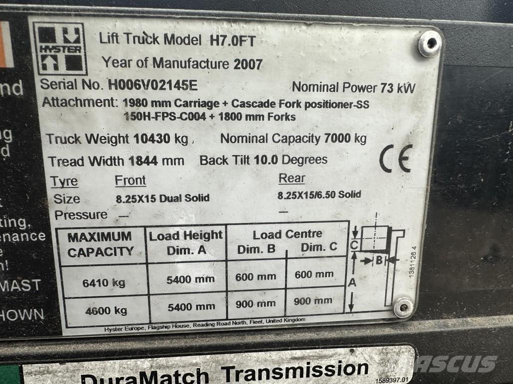 Hyster H7.0FT Gas Stapler