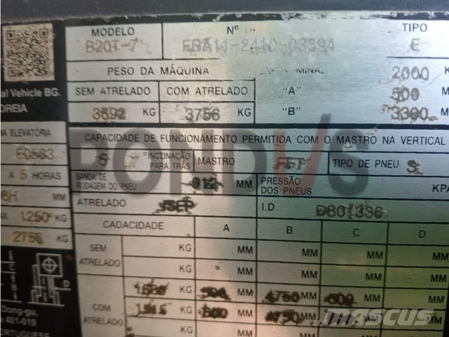 Doosan B 20 T-7 Elektro Stapler