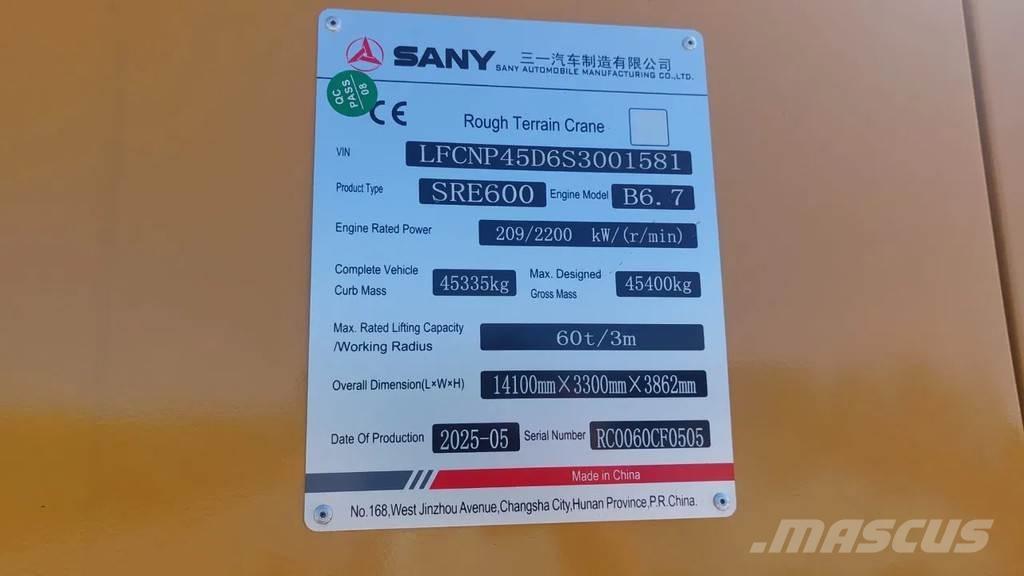 Sany SRE600 Autokrane