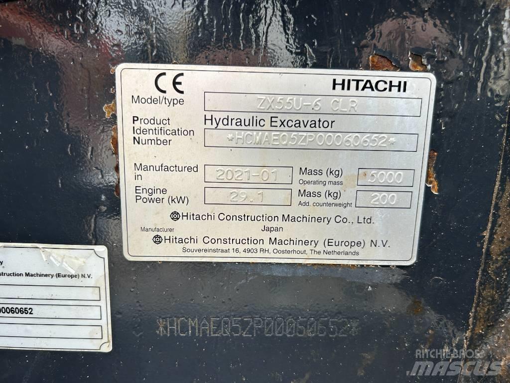 Hitachi ZX55U-6 Minibagger < 7t