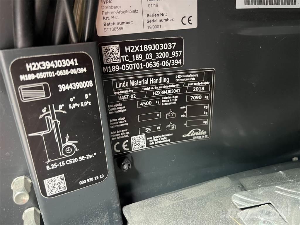 Linde H45T-02 Gas Stapler