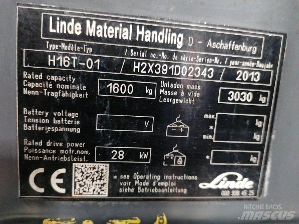 Linde H16T-01 Gas Stapler
