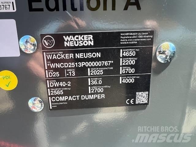 Wacker Neuson DW 40 Dumper - Knickgelenk
