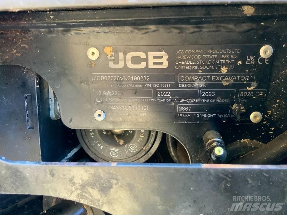 JCB 8026 CTS Minibagger < 7t