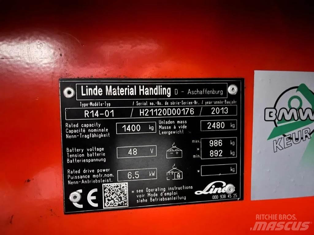 Linde R14-01 Schubmaststapler