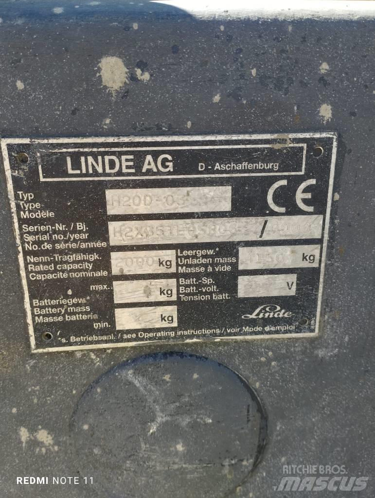 Linde H 20 D Diesel Stapler