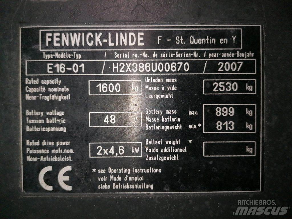 Linde E16-01 Elektro Stapler