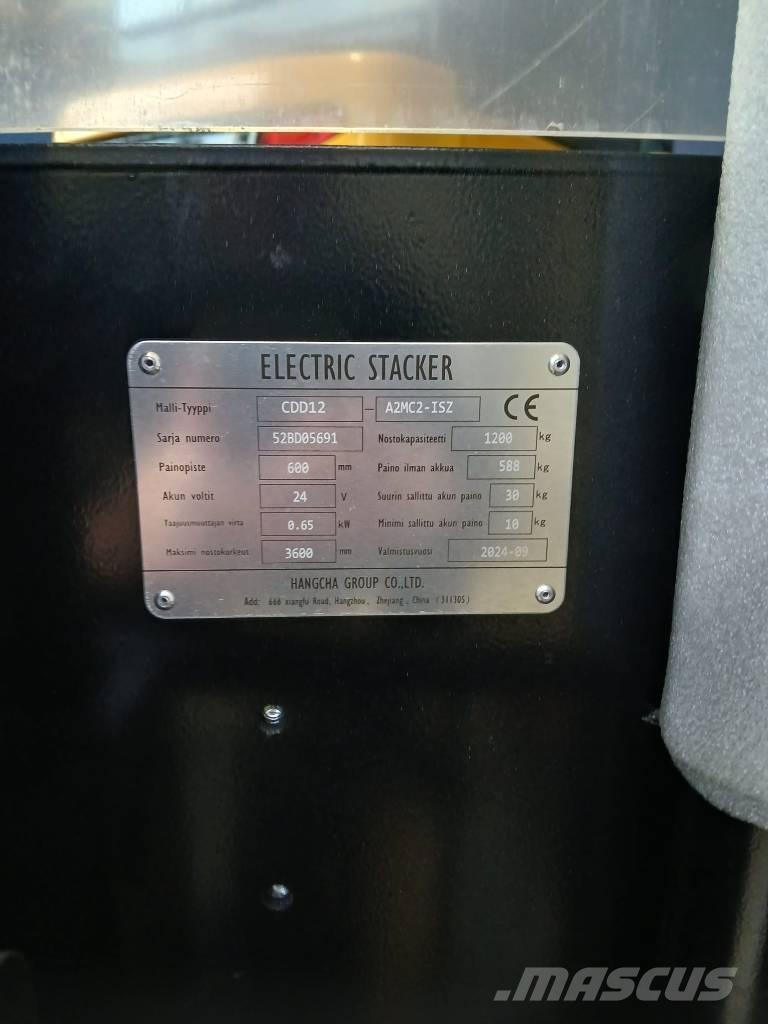 Hangcha CDD12 - LI-ION Deichselstapler