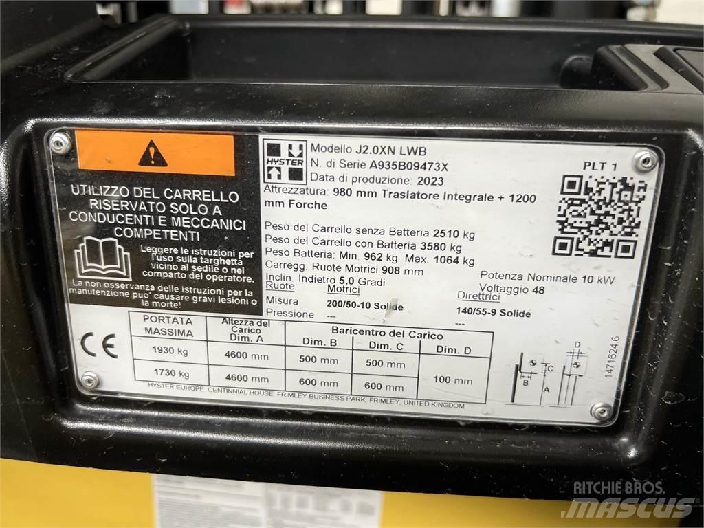Hyster J2.0XN/ NEU Elektro Stapler